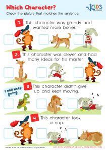 Finding Character Traits Worksheet